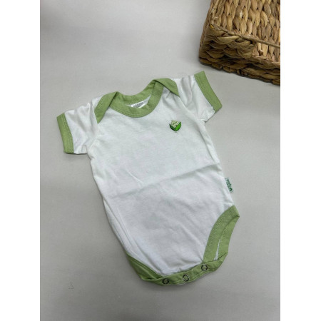Котоновий бодік на короткий рукав "Green"