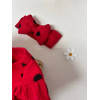 Бавовняний бодік для дівчинки «Heart Baby Red»