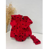 Бавовняний бодік для дівчинки «Heart Baby Red»