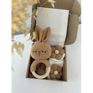 Міні Baby Box для новонародженої "Beige Bunny" – подарунковий набір
