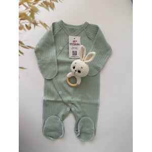 Бавовняний чоловічок для новонародженого "Olive Basic"