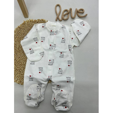 Чоловічок "I Love Mom and Dad" утеплений
