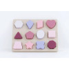 Силіконовий сортер для малюків «Pink Shapes» рожевий