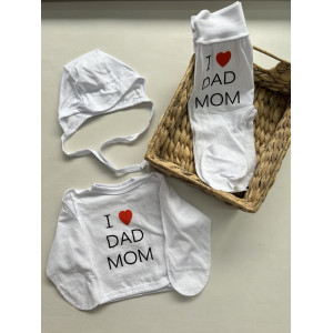 Комплект льоля "I love dad, mom"