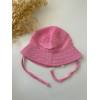 Панамка муслінова "Pink Basic" — однотонна рожева