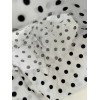 Панамка котонова "Black Dots" — молочна в чорний горошок