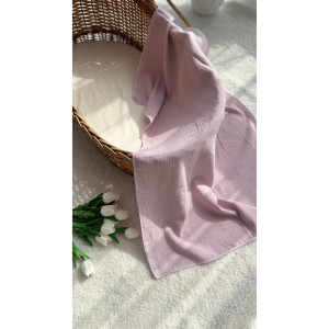 Муслінова пелюшка "Lilac Soft" однотонна 100х70