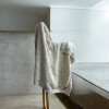 Плед в'язаний бежевий з утеплювачем