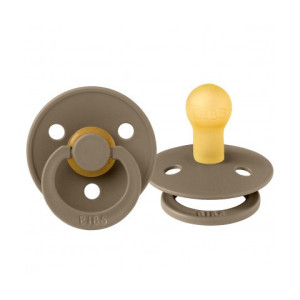 Пустушка BIBS Colour кругла Dark Oak — розмір 1 (0–6 міс)