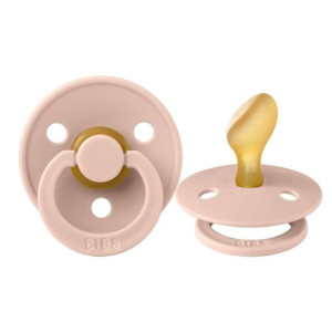 Пустушка BIBS Colour Latex Anatomical Blush — розмір 2 (6-18 міс)