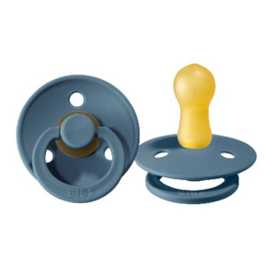 Пустушка BIBS Colour Latex (кругла) Petrol — розмір 1 (0–6 міс)