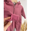 Ромпер з тринитки з начісом для новонародженого «Pink Cozy Baby»