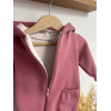 Ромпер з тринитки з начісом для новонародженого «Pink Cozy Baby»