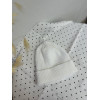 Шапка біла вязана (one size)
